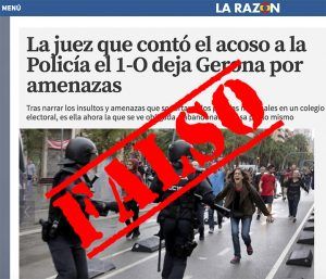 Noticia falsa de La Razón