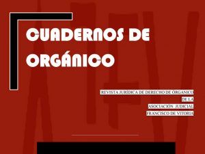 Boletín orgánico mayo 2018