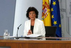 María Isabel Celaá, ministra y portavoz del Gobierno.