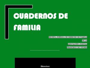 Boletín cuadernos de familia septiembre 2018