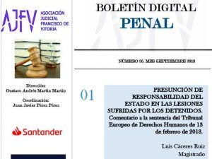 Boletín penal septiembre 2018