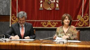 Carlos Lesmes y Dolores Delgado