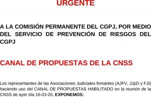 URGENTE: CANAL DE PROPUESTAS DE LA CNSS