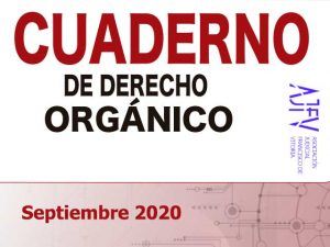 Cuaderno de Derecho Orgánico septiembre 2020