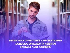Becas para opositores AJFV-SANTANDER 2020