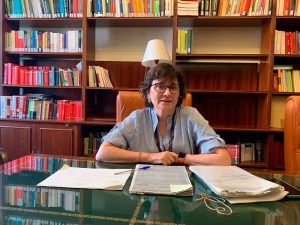 Lourdes Arastey en su último día en el Supremo antes de tomar posesión como representante española en el TJUE
