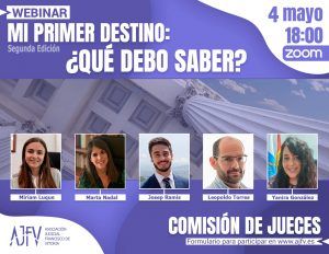 Webinar AJFV: Mi primer destino: ¿Qué debo saber?
