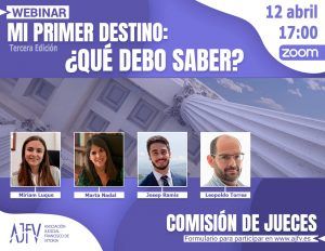 Webinar AJFV: Mi primer destino: ¿Qué debo saber?