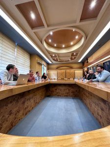 Última reunión del Comité Nacional en la Cámara de Comercio de Oviedo antes de dar inicio a la XXXVII Asamblea General de AJFV