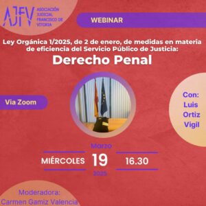 Webinar Ley de tribunales de instancia y jurisdicción penal