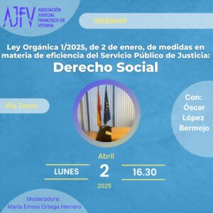 Webinar Ley de tribunales de instancia y jurisdicción social