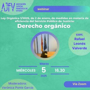 Webinar Ley de tribunales de instancia y derecho orgánico